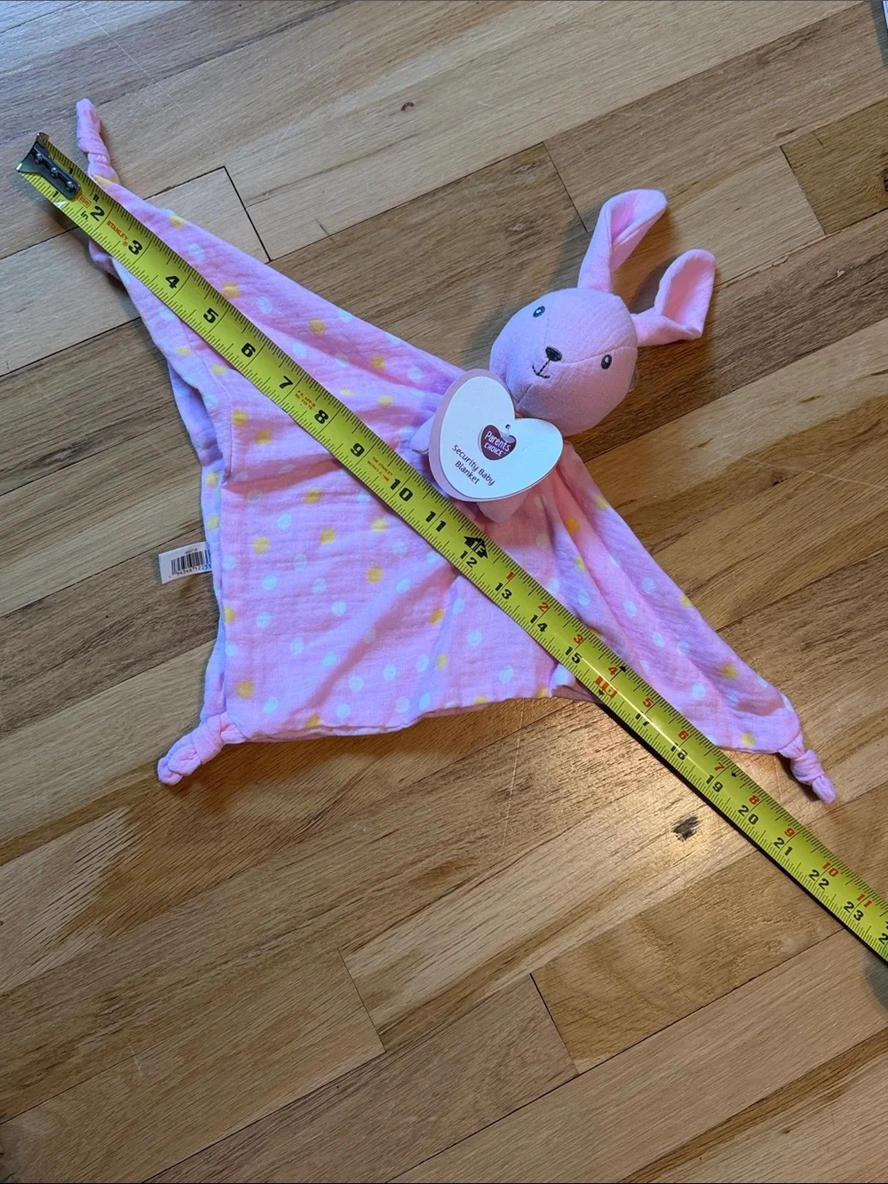 NWT Parents' Choice Pink Bunny Security Blanket - Soft Comfort Lovey 🐰